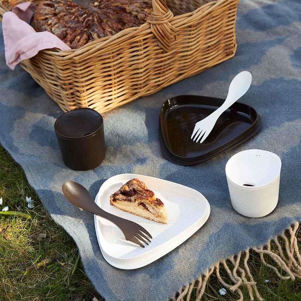 Picknick-Set für zwei Personen (Göffel, Becher und Teller) | Light my fire 