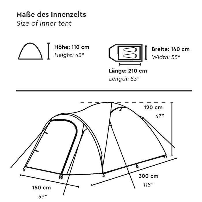  Tambu Tent HAIKA | 2 Persons Dome Tent